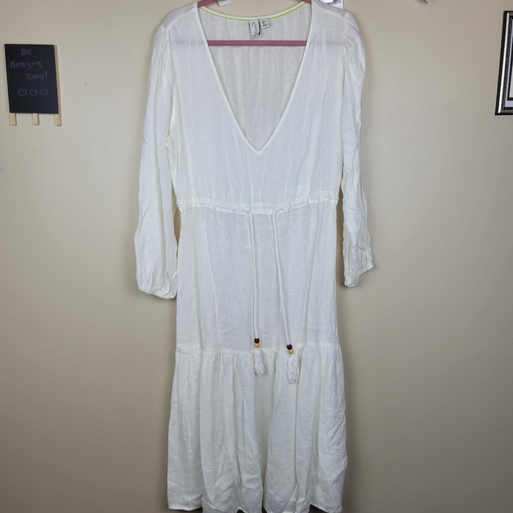 NWOT Joie White Maxi Dress/Coverup size L